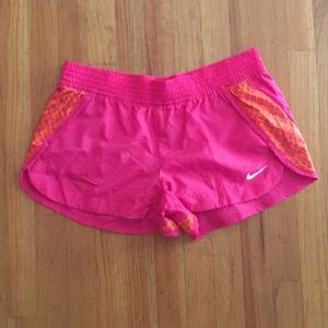 NWT Hot Pink and Orange Nike Running Shorts